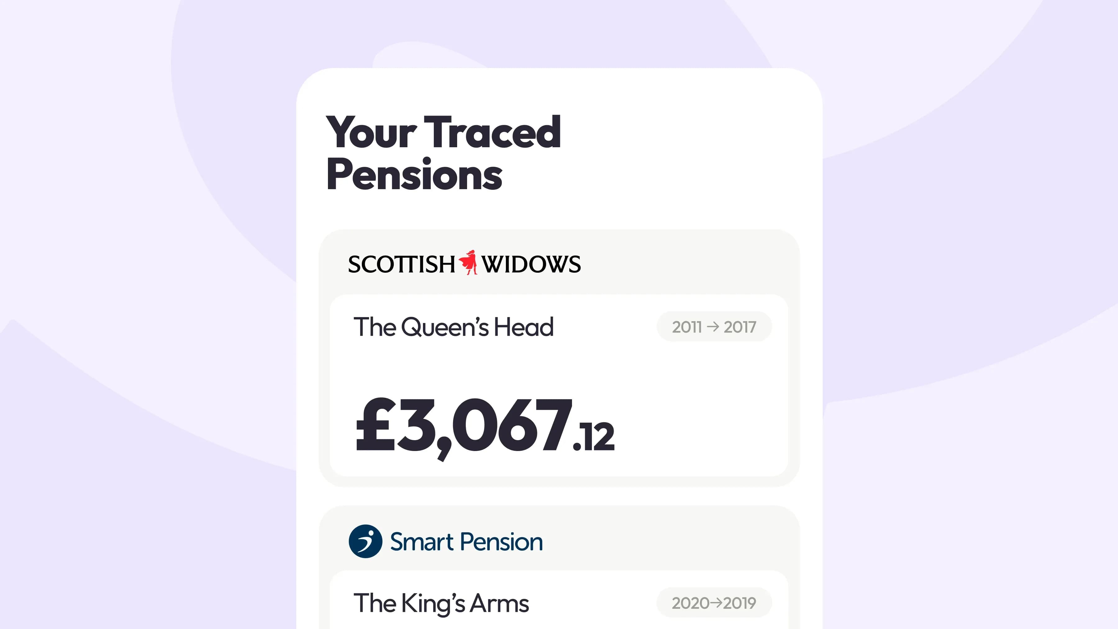 1. We track down their pensions