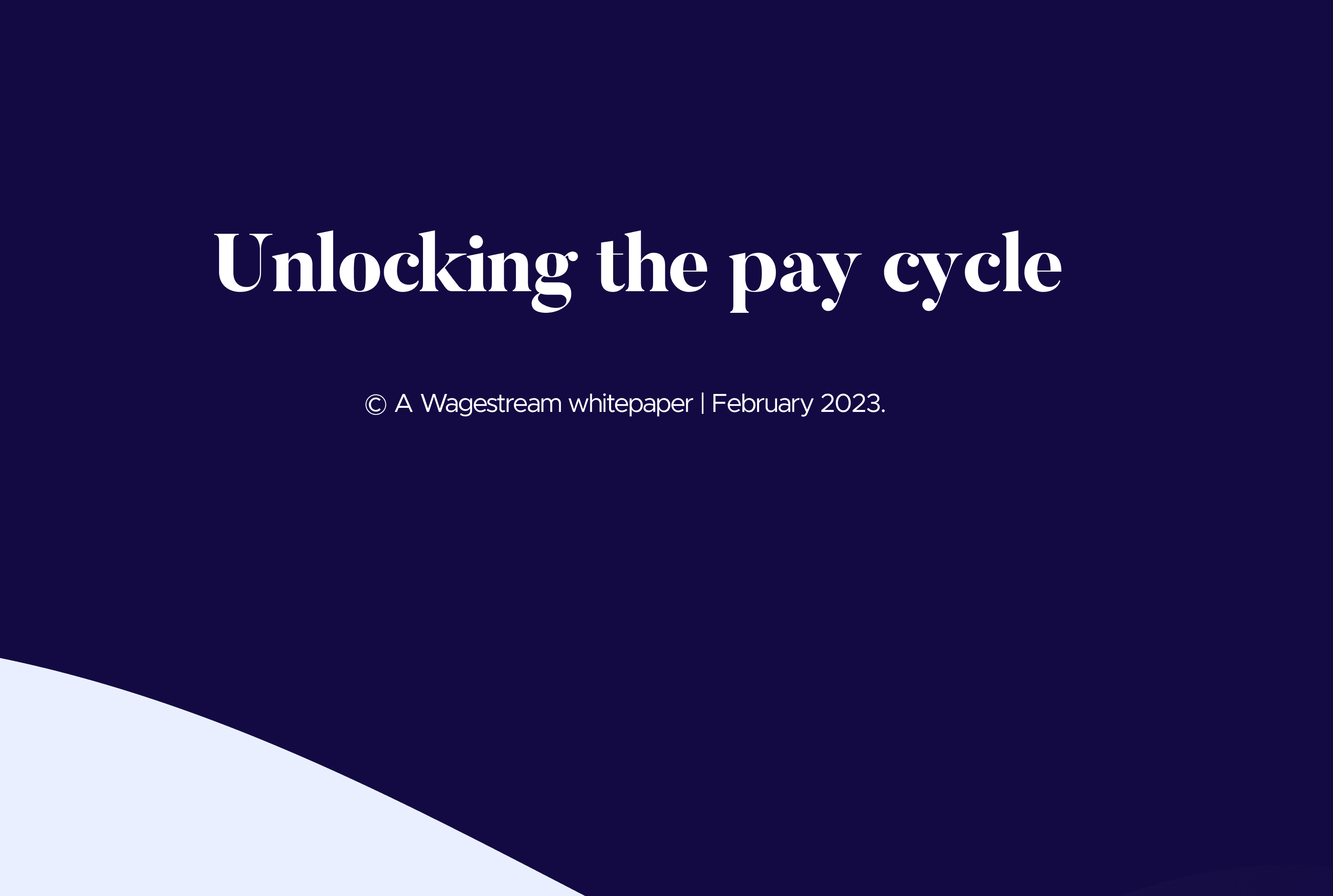 Unlocking the American Pay Cycle